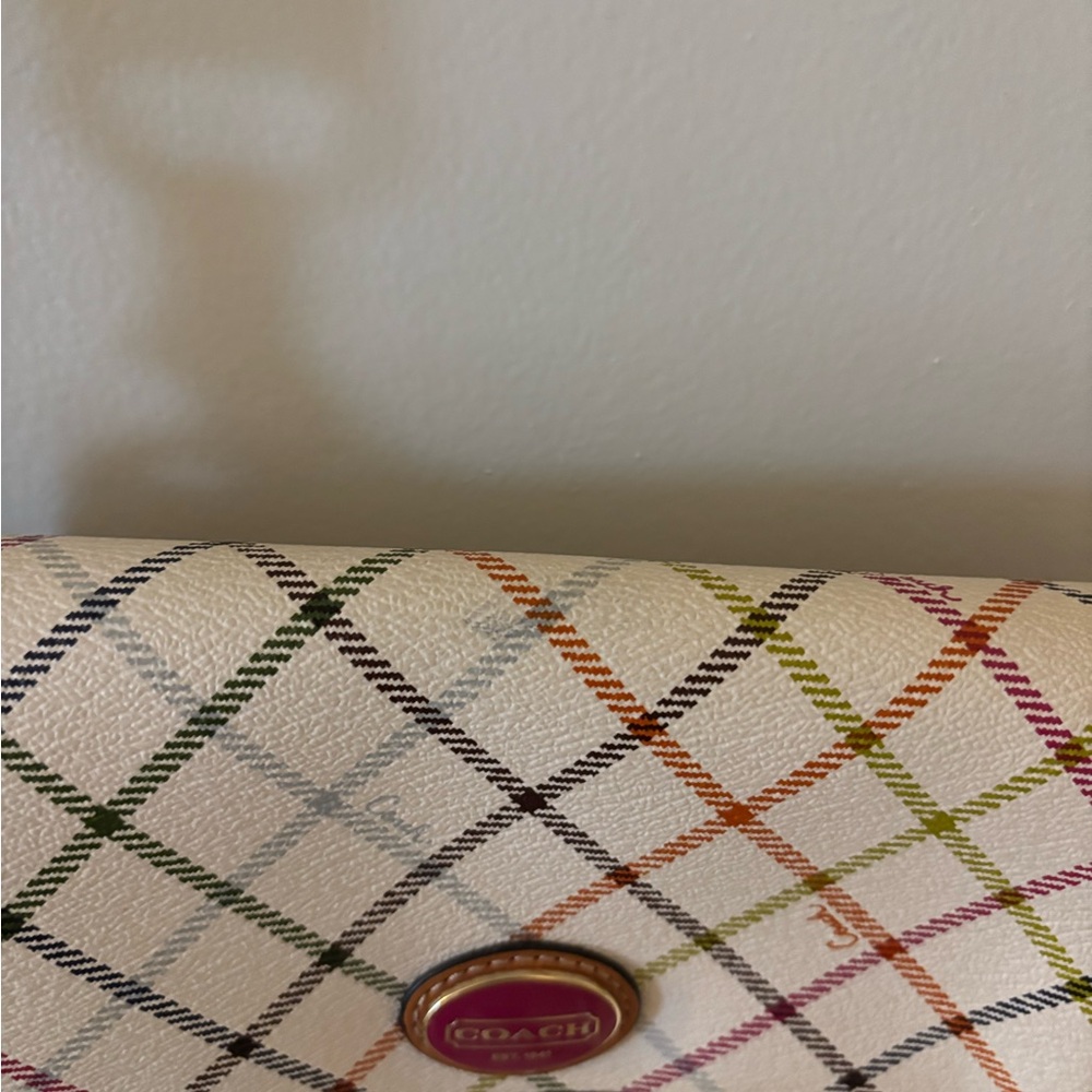 Coach Multicolor Plaid Crossbody Bag - Picture 2 of 5